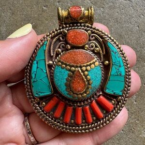 Handmade nepalese pendant.